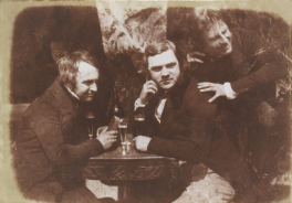 The earliest known photograph of men drinking beer. Edinburgh Ale, 1844