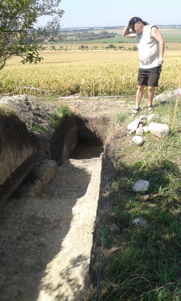 Mušov, římské vykopávky, 2015